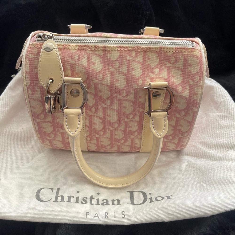 Dior Pink and Cream Mini Bag